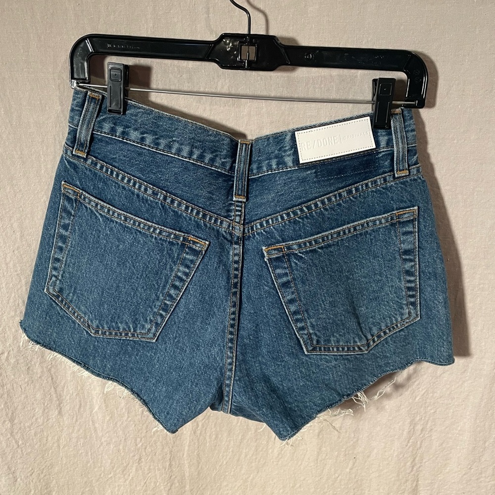 Re/Done jean shorts size 27 cutoff button fly cotton summer boho